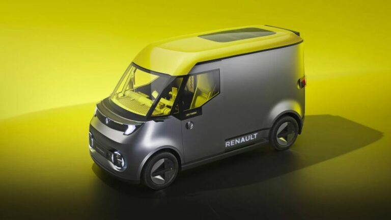 Renault Estafette électrique concept – prototype d’utilitaire léger électrifié.