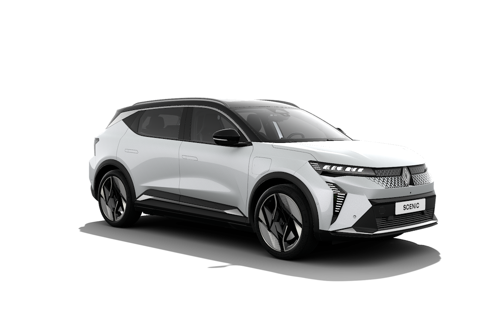Renault Scénic E-Tech électrique, SUV familial blanc 100 % électrique.