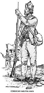 Milicien corse du XVIIIᵉ siècle, membre de la garde nationale de la République fondée par Pasquale Paoli.
