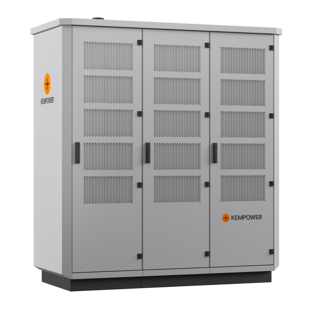 Armoire de puissance DC mutualisée pour station de recharge rapide, élément central d’une architecture site-centric.