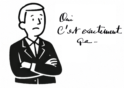 Personnage validant une séparation claire et saine des rôles