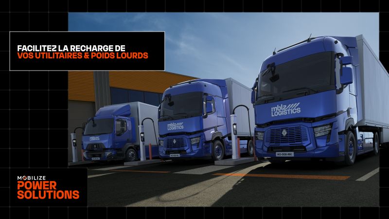 Recharge utilitaires et poids lourds Mobilize Power Solutions