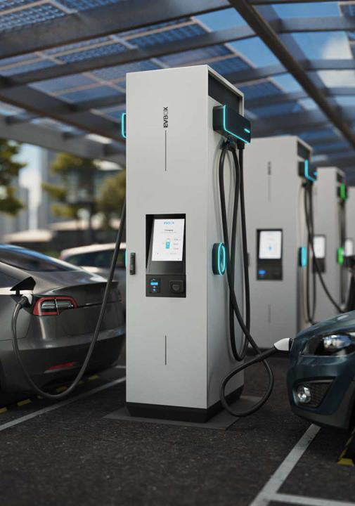 Station de recharge rapide conçue comme un ensemble cohérent à l’échelle du site